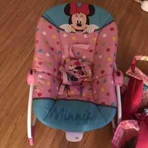 Minnie Mouse vibrating bouncer